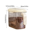 thumbnail image 2 of TIELUTT Airtight Kitchen Storage Containers for Dry Food Large Capacity Microwave Cooking Fridge Fruit Storage Containers Metal Food Storage Containers Glass Kitchen Storage Containers Cool Kitchen S, 2 of 7