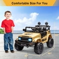 thumbnail image 3 of BeesClover 12V Two-Seater Kids Electric Ride on Truck with Parent Remote, Suspension System, LED Lights & Music Player, Battery Powered Ride-on Car for Boys & Girls, 3 of 7