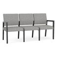 thumbnail image 1 of Pemberly Row Waiting Reception 3 Seat Tandem Seating No Center Arms in Gray, 1 of 5