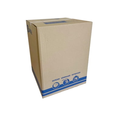 Pen + Gear 18x18x24 Cardboard Shipping Box, Kraft Brown, Single Wall, 1 Count