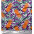 thumbnail image 1 of Soimoi Rayon Fabric Camouflage Texture & Pine Fruits Decor Fabric Printed Yard 56 Inch Wide, 1 of 1