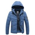 thumbnail image 2 of Mens Hooded Collar Winter Casual Padded Cotton Jacket, 2 of 9