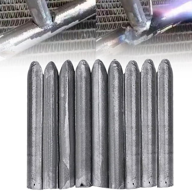 Cyenie Low Temperature Universal Welding Rod Easy Welding Electrode Aluminum Rod Metal Universal Low Temperature Easy Melt Welding Rods Easy Melt for Aluminum Rods, C