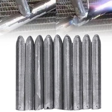 ZTTD 9 Pcs Bâtonnets de Tige de Soudage Universels à Basse Température Métal Fondre Facilement Faible Fondre Outils de Tuyau de Soudure Électrode Tige en Aluminium pour Acier Inoxydable Fer, Débutant et Pro