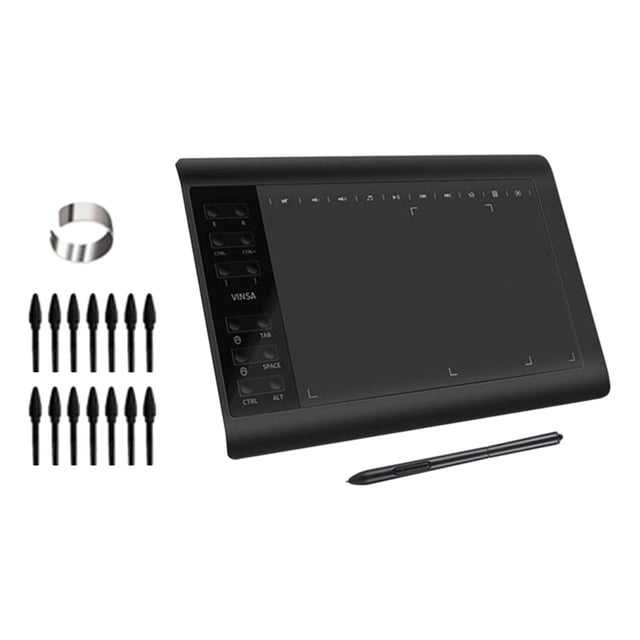 funtasica 10 x 6 Inch Graphic Drawing Tablet, Graphic Tablet with Choice 2