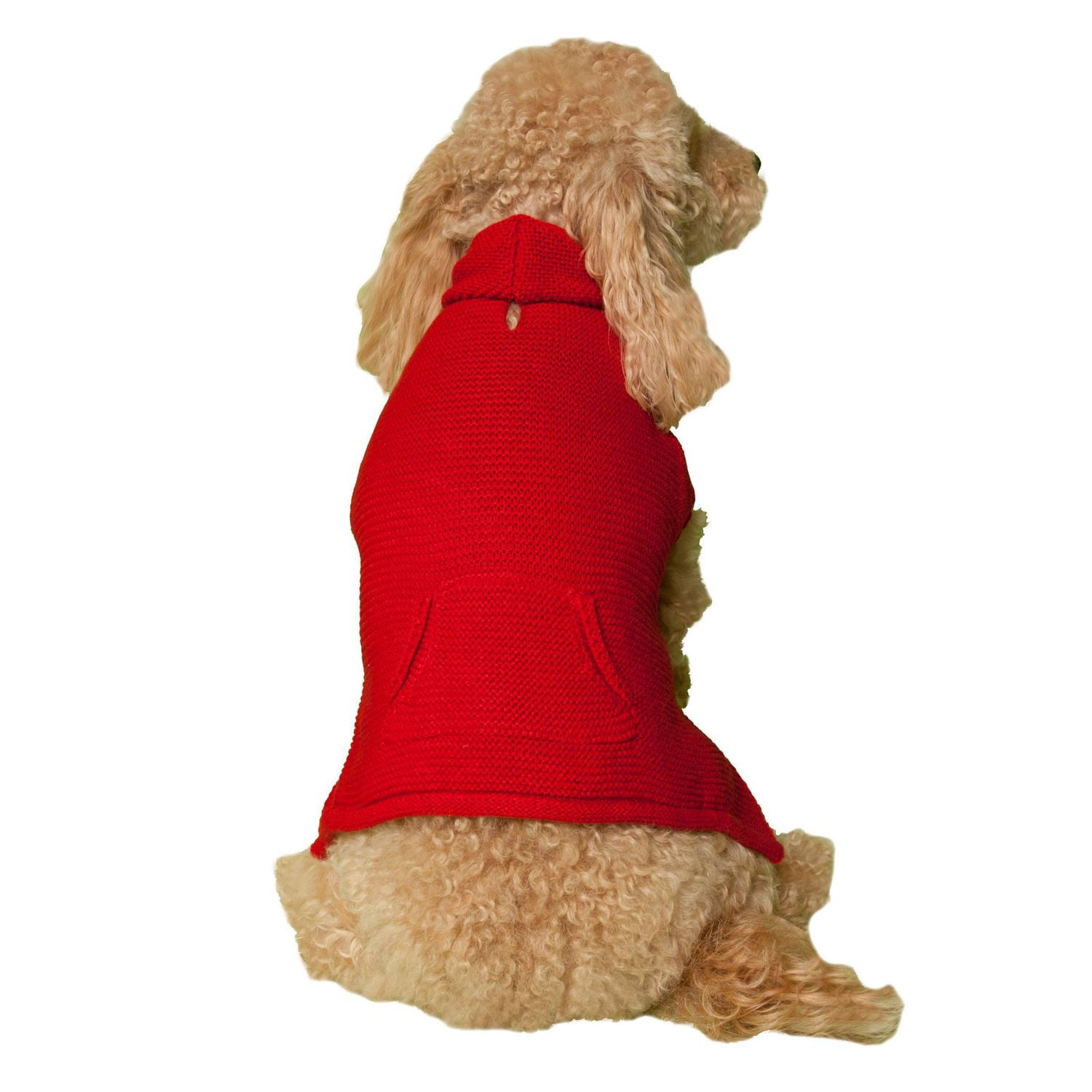 Holiday Time Red Hoodie with Pocket for dogs