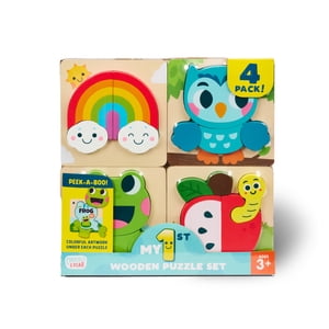 Chuckle & Roar My 1st Wooden Puzzle Set for Ages 3+ by Buffalo Games