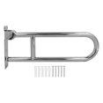 thumbnail image 2 of Bars Flip Up Bathroom Grab Bar Stainless Steel Ergonomics 90 Vertical Rotation Wall Mount Toilet Handrails For Old People, 2 of 8