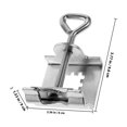 thumbnail image 2 of HEATSHAKING 1Set Galvanized Steel Parasol Pole Clamp Silver for Garden 9.60X6.00X3.90in, 2 of 8