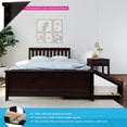 thumbnail image 2 of BEDSMART Solid Wood Full Size Bed With Trundle | Espresso, 2 of 7