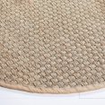 thumbnail image 3 of Safavieh Natural Fiber Collection NF114A Border Basketweave Seagrass Area Rug, 4' x 4' Round, Beige, 3 of 6