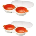 thumbnail image 1 of Cuiseur à Œufs Micro-Ondes Double Tasse Double Couche (2 Pcs), 1 of 5