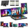 thumbnail image 1 of TUTT 14'' Portable Monitor | Laptop Base | 360° Rotation Stand, Multi-Position | F3 Built-In Speaker | All Devices Compatible (H5 Converter Cable Included), 1 of 12