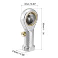 thumbnail image 2 of Unique Bargains 3/16-inch Bore #10-32 Female Thread Right Hand Rod End Bearings 2 Pack, 2 of 6