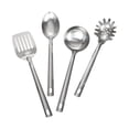 thumbnail image 4 of Mainstays Stainless Steel 4-Piece Kitchen Utensil Set, Spatula, Slotted Spoon, Ladle and Pasta Spoon, 4 of 8