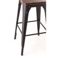 thumbnail image 3 of Hillsdale Morris Tabouret de Bar de 30 Po en Gris Foncé, 3 of 4