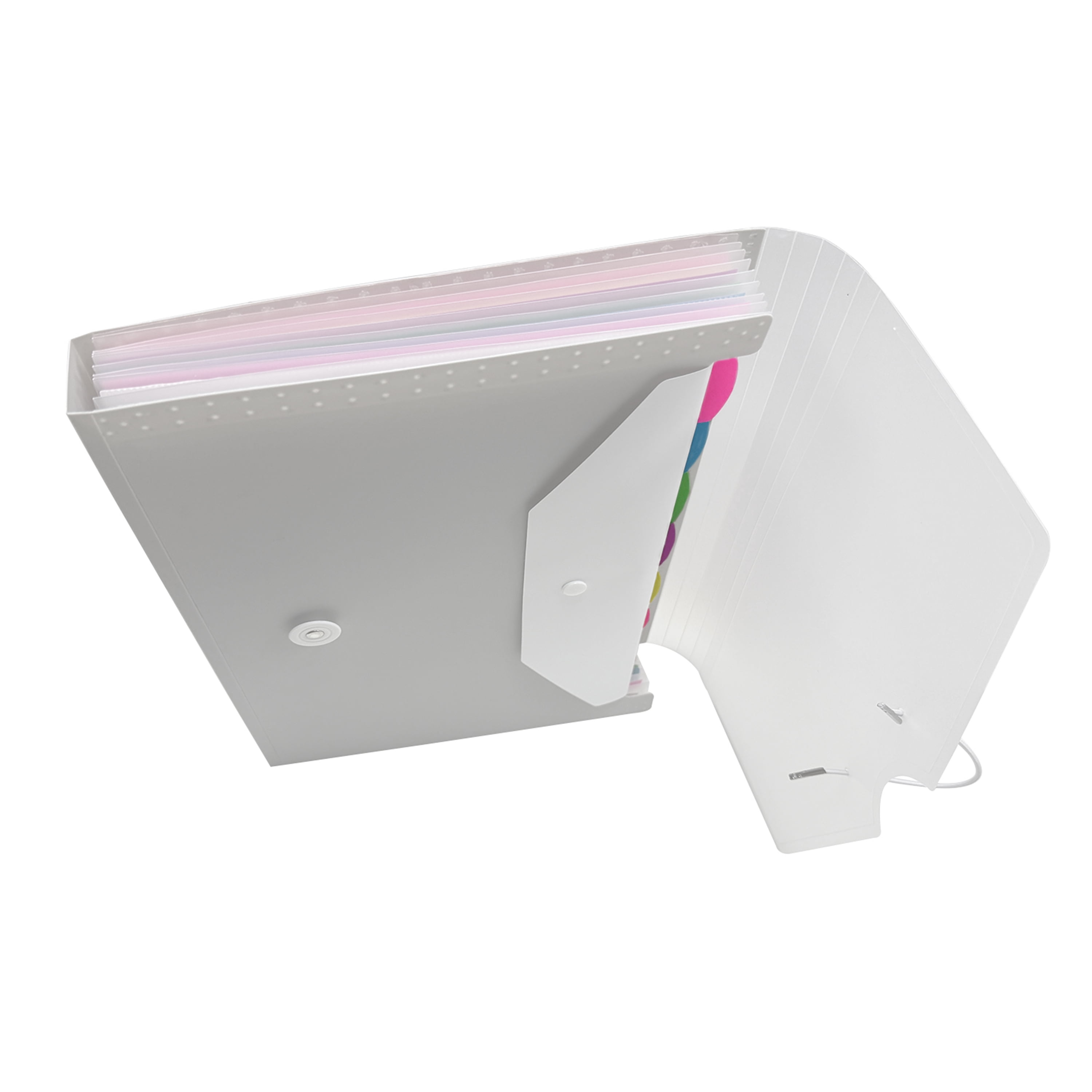 Pen+Gear 7-Pocket Poly organisateur de fichiers en expansion, gris, nouveau autoportant