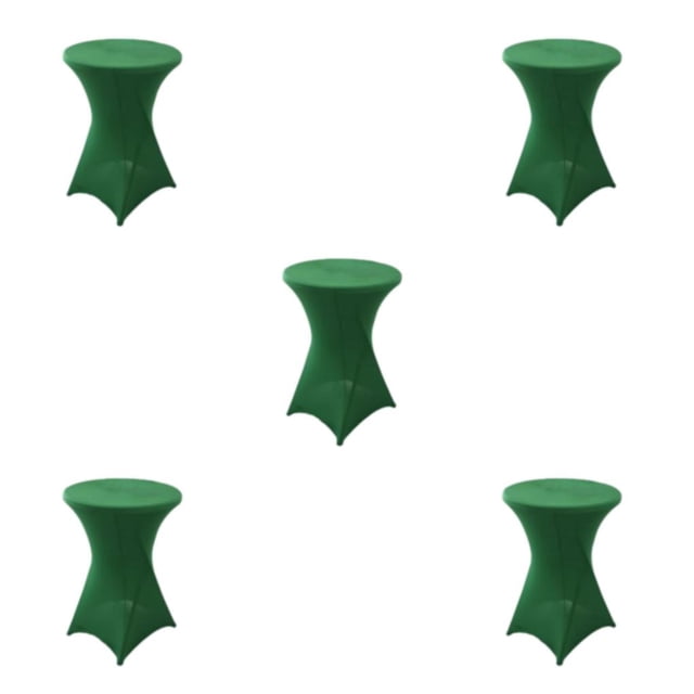 Maytalsory Environmentally Friendly Stretch High Table Cover Easy Care And Stain-resistant green 5Set