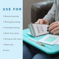 thumbnail image 3 of LapGear Compact Lap Desk - Aqua - Fits Up to 13.3 Inch Laptops - Style No. 43109, 3 of 5