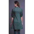 thumbnail image 4 of Bimba Kurtis Indiennes Courtes pour Femmes Tunique Imprimée Chemise à Manches Roulées, 4 of 6