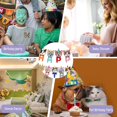 thumbnail image 4 of AMERTEERBirthday Decorations  Cat Happy Birthday Banner + Cake Topper + 10 Kitty Cupcake Toppers (12 PCS), 4 of 6