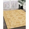 thumbnail image 2 of Ahgly Company Tapis d'Intérieur Carrés Abstraits Jaunes Abstraits pour Aire, 4 Pieds Carré, 2 of 6