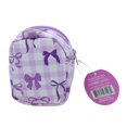 thumbnail image 2 of U Style Mini Backpack Keychain, Ages 8+, Purple Bows, 2 of 2