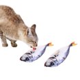 thumbnail image 2 of 2 Pcs Jouet Poisson Chat Créatif Réaliste Peluche Herbe à Chat Jouet à Mâcher Chat Teaser, 2 of 10
