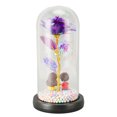 thumbnail image 4 of Preserved Flower, Romantic Elegant Transparent Box Eternal Rose  for Holiday Purple, 4 of 7