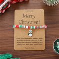 thumbnail image 1 of WIFKLSIIPG Christmas Bracelet Card Merry Christmas Wish Bracelet Stackable Christmas Beaded Bracelets Christmas Bracelet Jewelry for Mom Daughter Sister, 1 of 2
