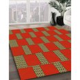 thumbnail image 3 of Ahgly Company Machine Washable Indoor Round Transitional Light Brown Area Rugs, 3' Round, 3 of 7