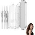 thumbnail image 1 of Classicous Blackhead Remover Tools, Stainless Steel Blackhead Remover Kit, Facial Blackhead Remover Tweezers, 14 in 1 Comedone Extractor Tools Set with Portable Case (14pcs), 1 of 9