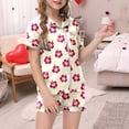 thumbnail image 2 of Ensemble de Pyjama en Soie pour Garçon, Imprimé Graphique, Ensemble de Pyjama à Boutons pour Filles, Ensemble de Pyjama Classique, Pyjamas de Noël pour Filles 8-10 Ans, 2 of 5