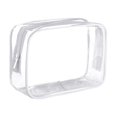 thumbnail image 1 of Clear Makeup Bag Reusable for Women and Men Travel PVC Storage, 1 of 8