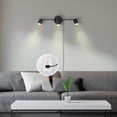 thumbnail image 4 of 3-Light Matte Black Plug-In or Hardwire Track Lighting, 4 of 9