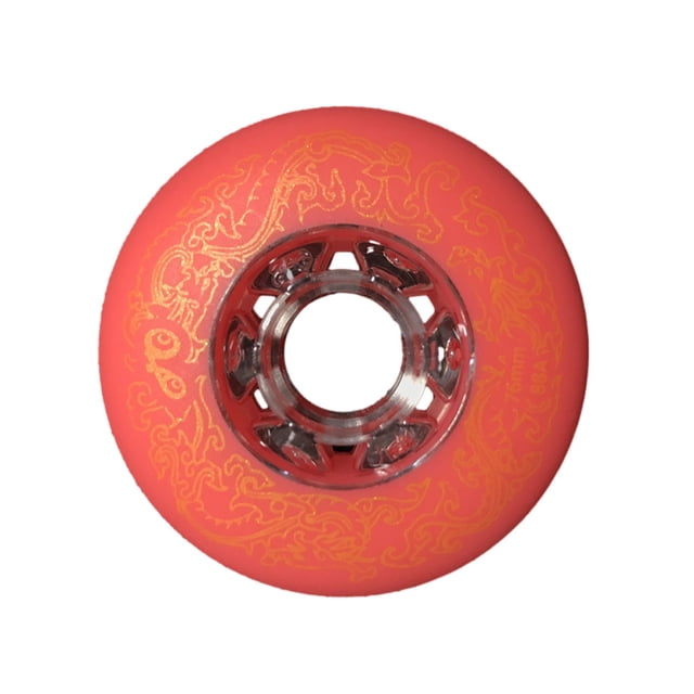 Youkk 2 Pcs Prise Silencieuse Support Amélioré et Élargi - Roue de Patin à Roues Alignées pour Professionnel Rouge 72mm 1Ensemble