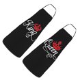 thumbnail image 2 of fastboy 2pieces Cool Gifts For Couples And Aprons Protective And Easy To Clean Packaging List Couples Aprons Black B, 2 of 6