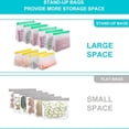 thumbnail image 4 of Reusable Food Storage Bags Stand Up, Ziplock Reusable Freezer Bags, Leakproof Storage Gallon Bags, 4 of 7
