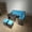 Sky Blue, variant on Outsunny 6 Pieces Patio Dining Set Wicker Outdoor Furniture Set, Grey
