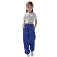 thumbnail image 1 of WENXIAOO Kids Sweatpants Drawstring Jogger Sweatpants With Pockets Solid Pants Blue Pants For Kids Kids Spring Fall Sweatpants Size 11-12 Years, 1 of 7