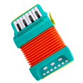 thumbnail image 1 of 10 Keys 8 Bass Piano Accordion Musical Instrument for Beginner Kids Children Green, 1 of 9