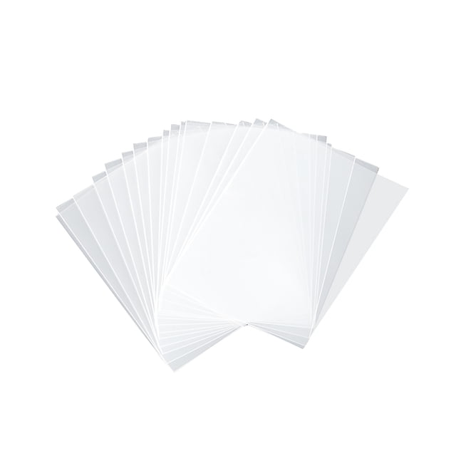 Guardoinrt Ensemble de Pochettes pour Cartes, Porte-Photocartes Transparent, Couverture de Cartes de Jeu Holographique, Protection Résistante aux Rayures, Rangement en Magasin 66*91(50x)20 Soie 1 Pce