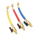 thumbnail image 1 of R134A R410A R22 R12 Tuyaux de Recharge, Faible Perte Tuyau de Réfrigération d'Entrée 1/2 Po Ensemble de Tuyaux de Recharge Codé par Couleur Résistant à la Pression pour l'Entretien de Climatiseur de Voiture, 1 of 7