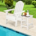 thumbnail image 4 of Costway 14" Patio Adirondack Side End Table HDPE Square Weather Resistant Garden White, 4 of 9