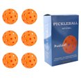 thumbnail image 2 of tredstone 6 Pieces/Set Professional Pickleball Replacement 40 Holes Reusable Training Pickle Balls Assorted Kit Birthday Gift Orange, 2 of 5