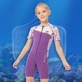 thumbnail image 3 of 2.5MM Sleeved Kids Wetsuit Keep Warm Rash Guard Sunscreen Warm Front Zipper Swimwear Surf Suit for Girls Youth Teen Toddler Child M, 3 of 6