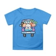 thumbnail image 1 of TZEWGL Tees For Child Cartoon Printed Round Neck Short Petal Sleeved Clothing For Infnants size 3-4T, 1 of 4