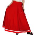 thumbnail image 1 of Bimba Women Long Boho Maxi Skirt Cotton Flared Skirts With Drawstring Waist, 1 of 2