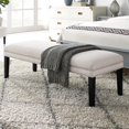 thumbnail image 2 of Home Fare Upholstered End of Bed Bench in Warm Gray, 2 of 2
