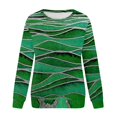 thumbnail image 3 of Babysbule Liquidation Hauts d'Automne pour Femmes T-Shirt Décontracté à Col Rond à Manches Longues pour Femmes Haut Ample Chandail, 3 of 5